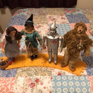 Vintage 14" Wizard Of Oz Set of 4 Dolls Presents Hamilton Gifts MGM Turner 1987